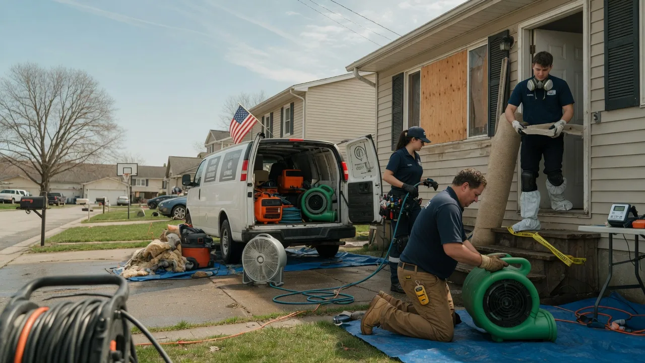 Water Damage Restoration in Pleasant Plains, IL near me
